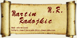 Martin Radojkić vizit kartica